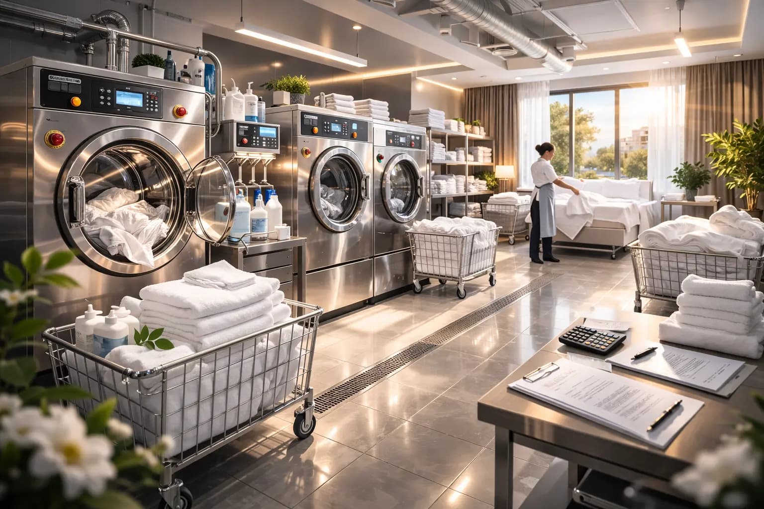 Фото прачечного оборудования в отеле